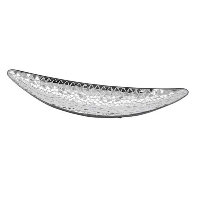 Mosaic Mirror Triangular Tray, 22×8