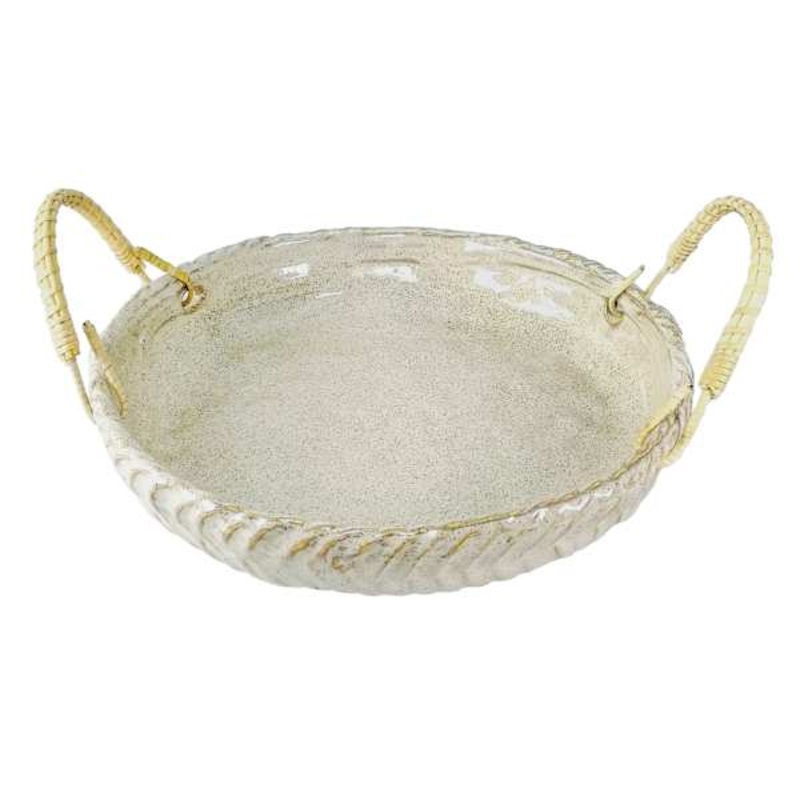 Neutral Ceramic Tray, 11″