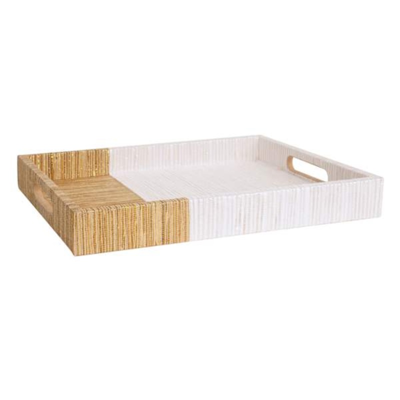 Neutral Woven Tray, 12×16