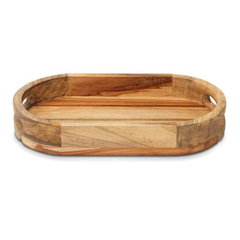 Oval Wood Decorative Tray, 10×6