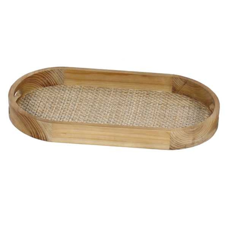 Oval Wooden Tray, Large
