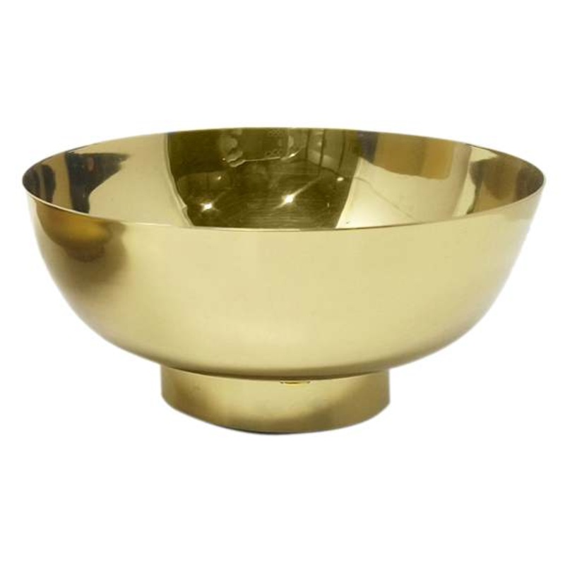 Shiny Gold Bowl with Base, Small