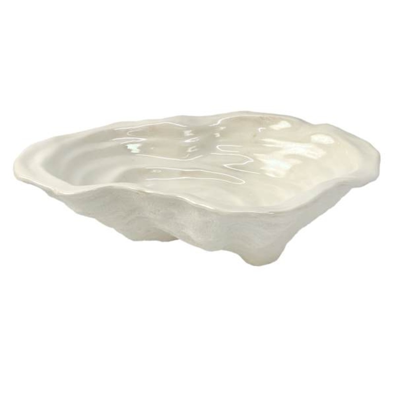 Shiny Seashell Decorative Bowl, 9″