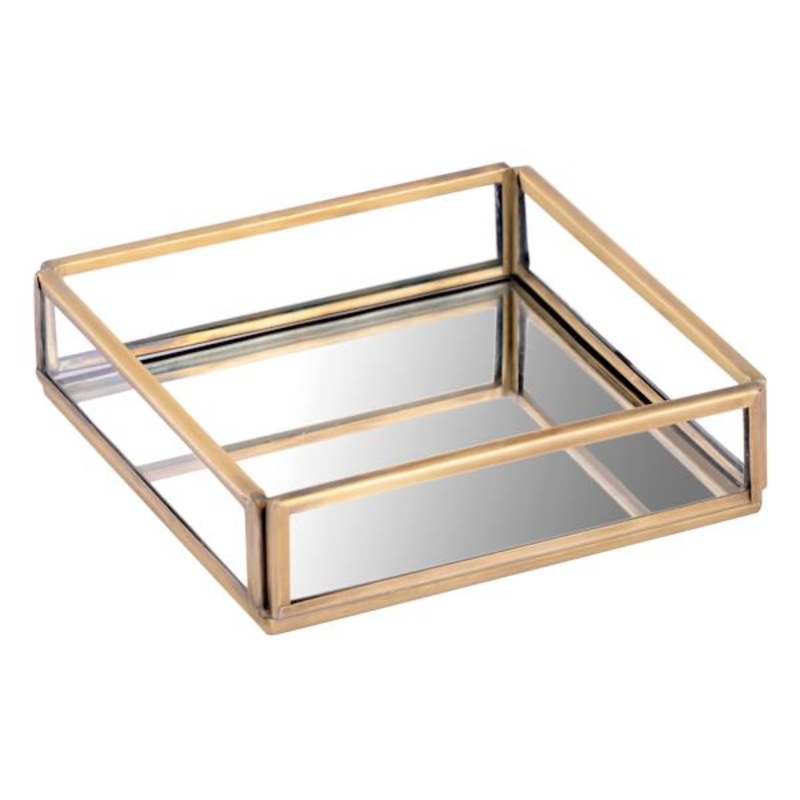 Small Decorative Glass Tray, 4″