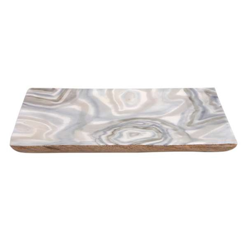 Square Agate Trinket Tray, 8×6