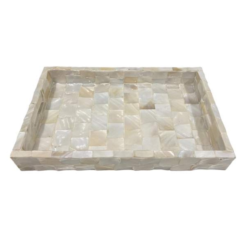 Square Mother of Pearl Tray, 15″