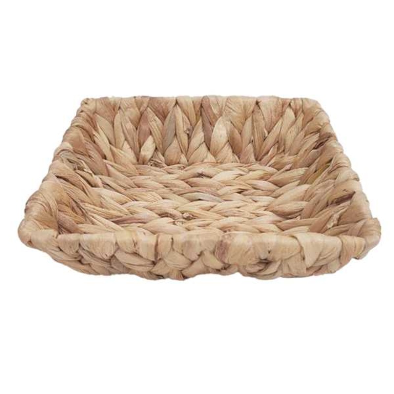 Square Water Hyacinth Tray, 8″