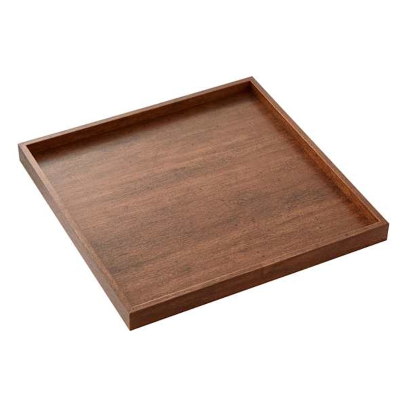 Square Wood Tray, 10″