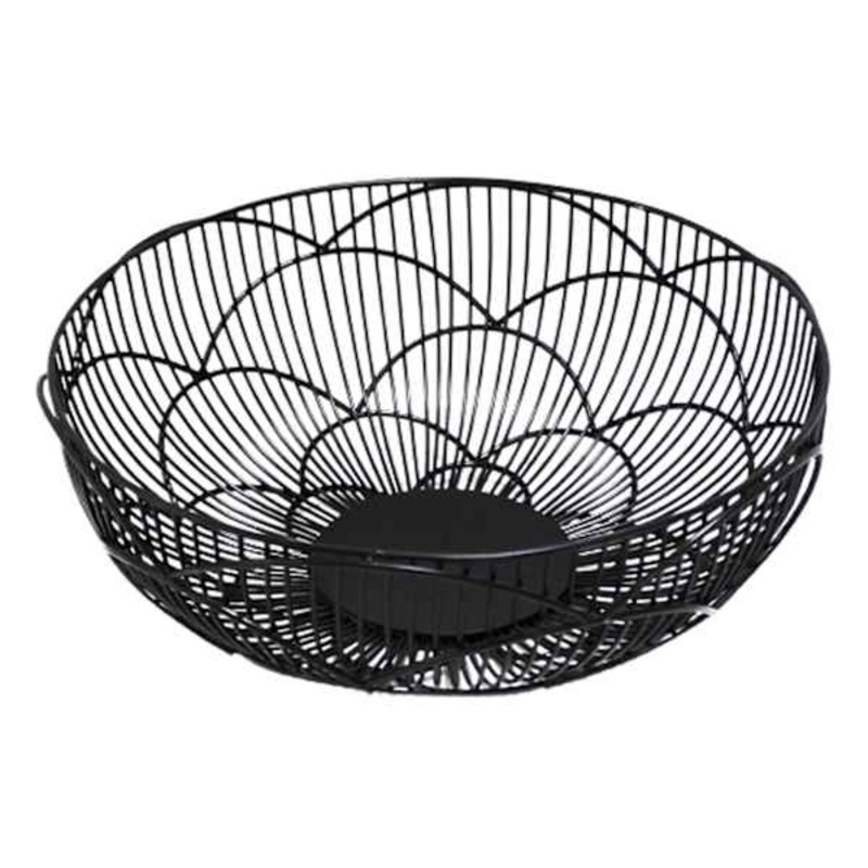 Tracey Boyd Black Wire Bowl, 15.5″