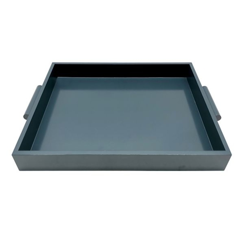 Tracey Boyd Teal Wood Tray, 17×12