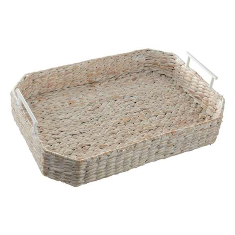 Tracey Boyd Water Hyacinth Decorative Tray, 20″