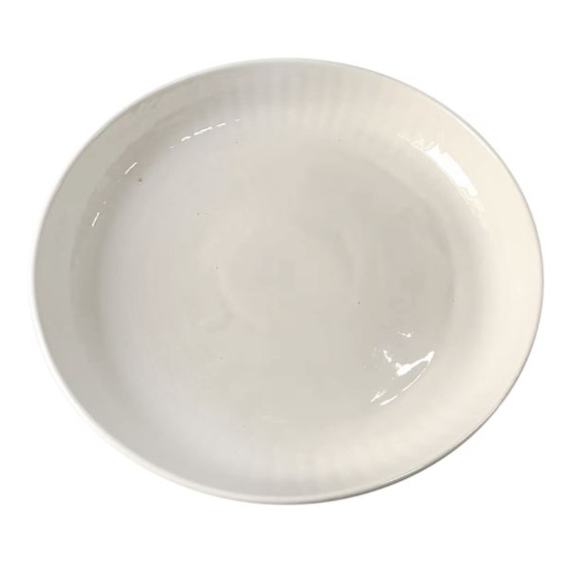 Tracey Boyd White Ceramic Decorative Plate, 12″
