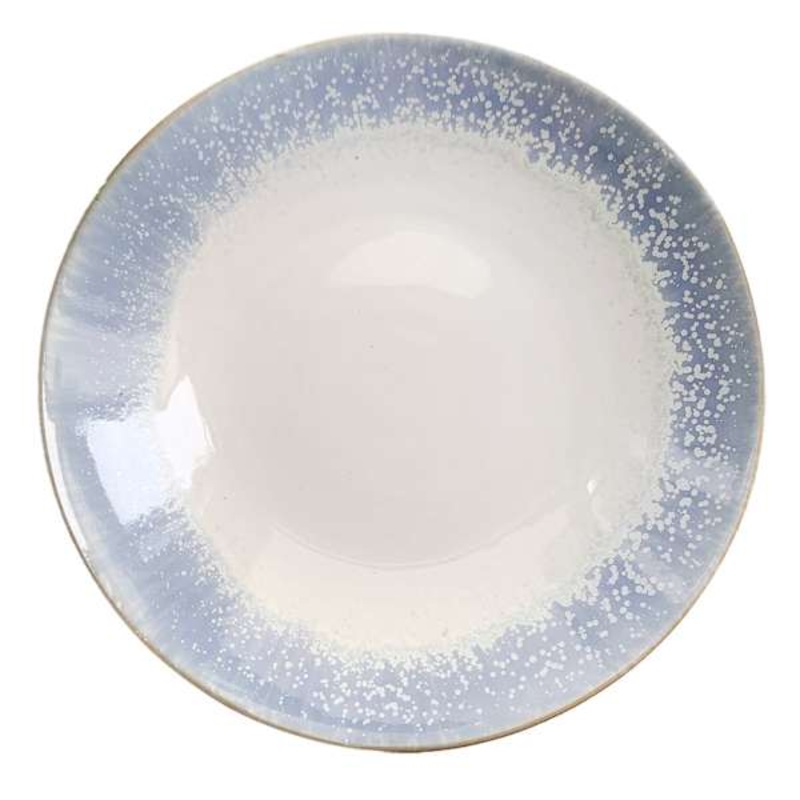 Ty Pennington Blue Glaze Ceramic Decorative Bowl, 13×3