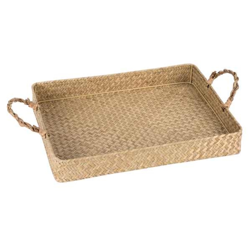 Woven Reed Rectangular Tray, 16×12