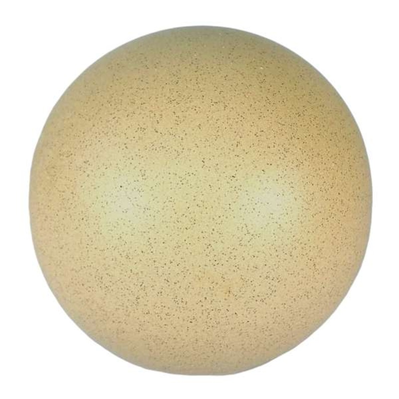 Beige Ceramic Decorative Orb, 4″
