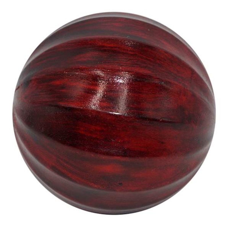 Cherry Wood Decorative Ball, 4″