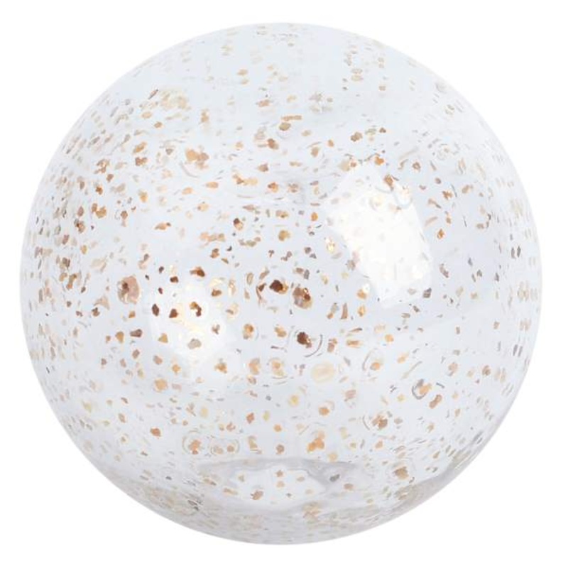Gold Speckled Glass Ball, 4″