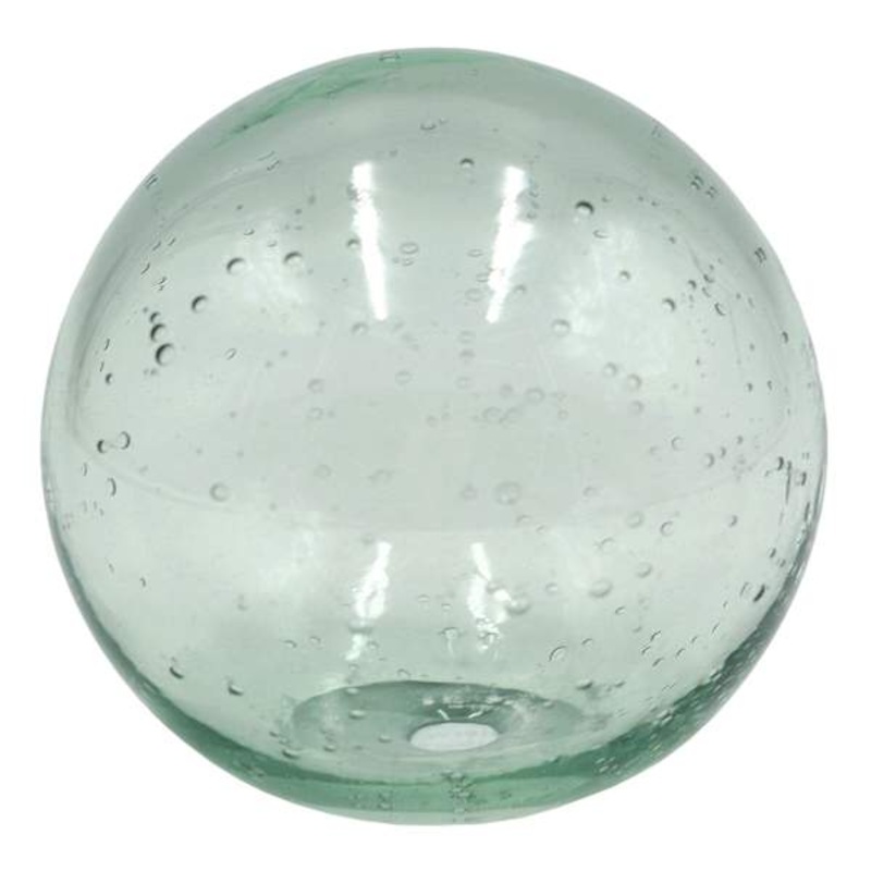 Green Bubble Recycled Glass Ball, 4″