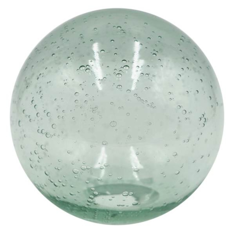 Green Bubble Recycled Glass Ball, 5″
