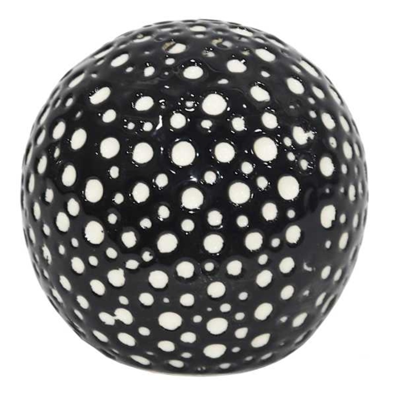 Spotted Ceramic Sphere, 4″