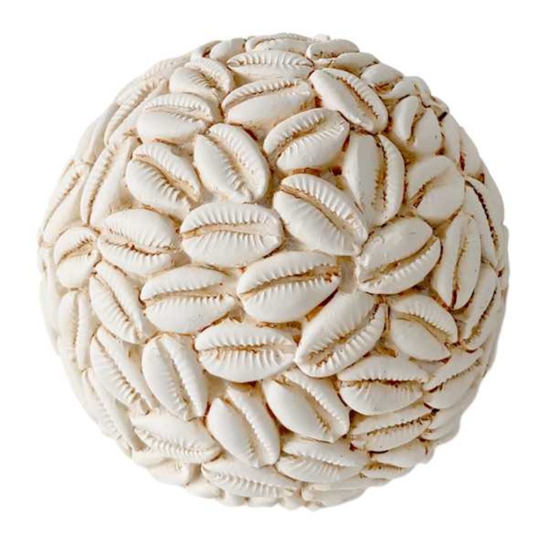 Tracey Boyd Cowrie Shell Orb, 4″
