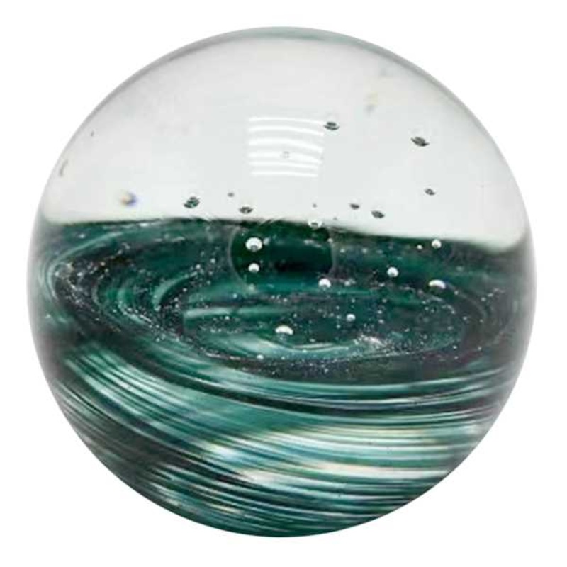 Tracey Boyd Half Stripe Glass Ball, 3″