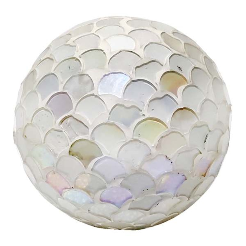 Tracey Boyd Pearl Chalet Mosaic Orb, 4″