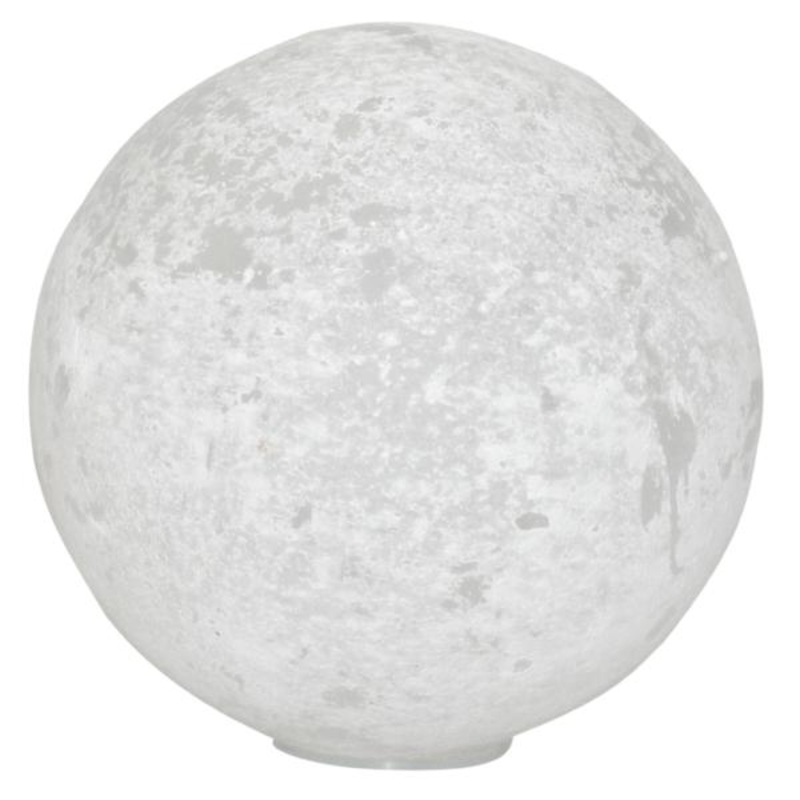 Tulum Frosted White Glass Ball, 4″