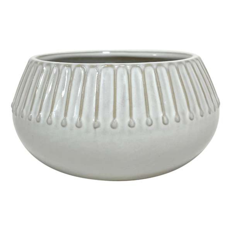 White Ceramic Bowl, 6×3