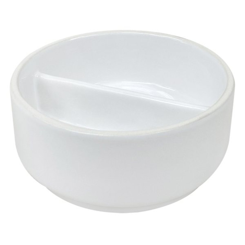 White Ceramic Trinket Tray, 4.5×3.8