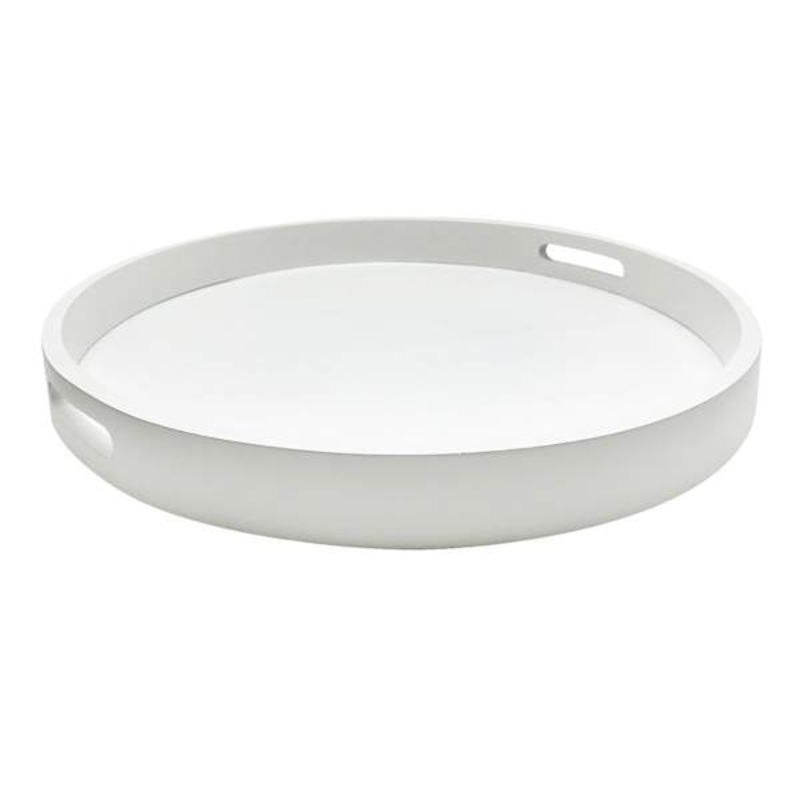 White Round Tray, Extra Large