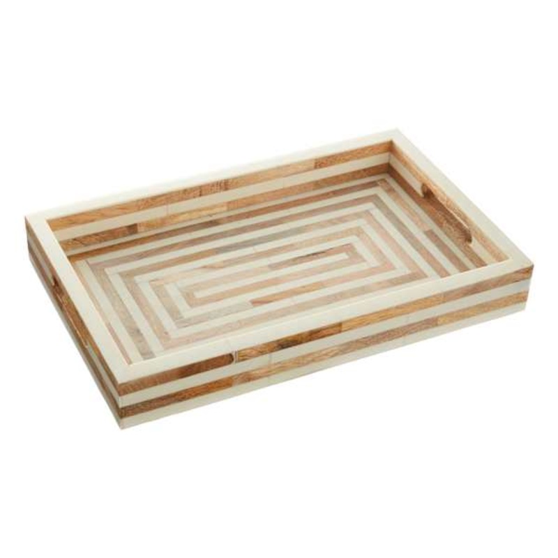 Wood-Look Decorative Tray, 15×9
