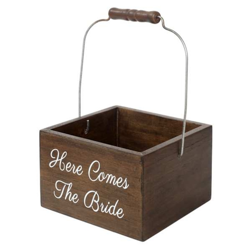 Wooden Ring Box with metal latch, 4×2