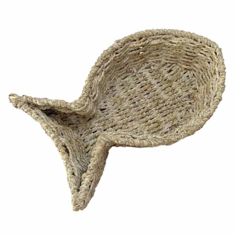Woven Seagrass Fish Bowl, 11″