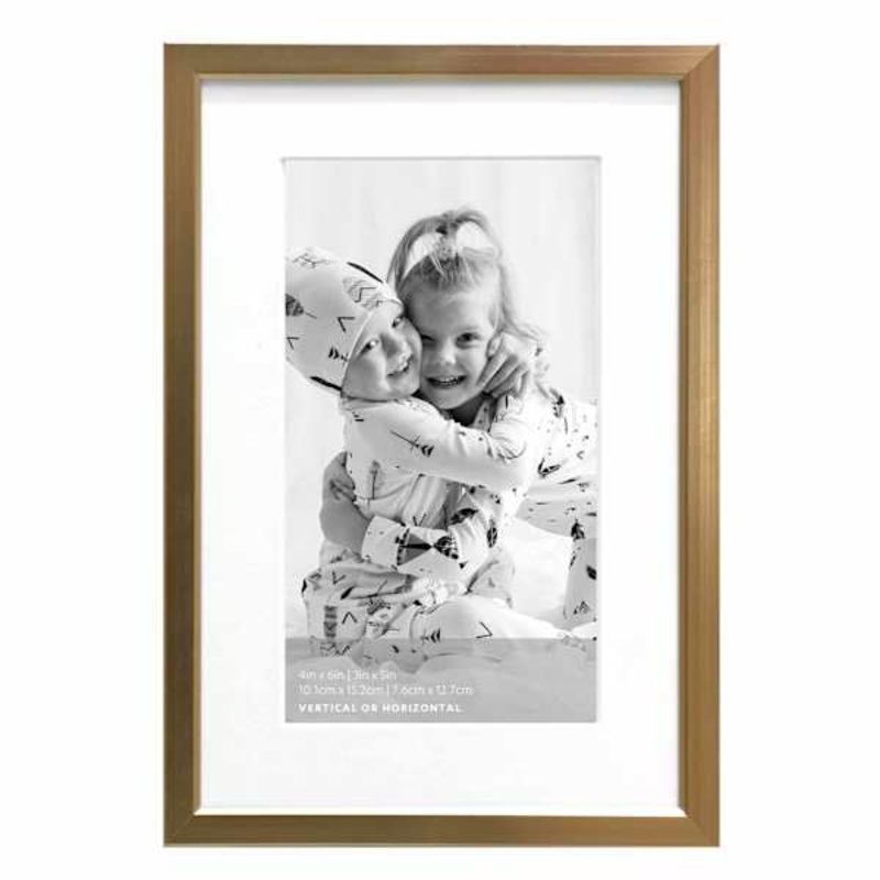 4X6 Champagne Aluminum Photo Frame