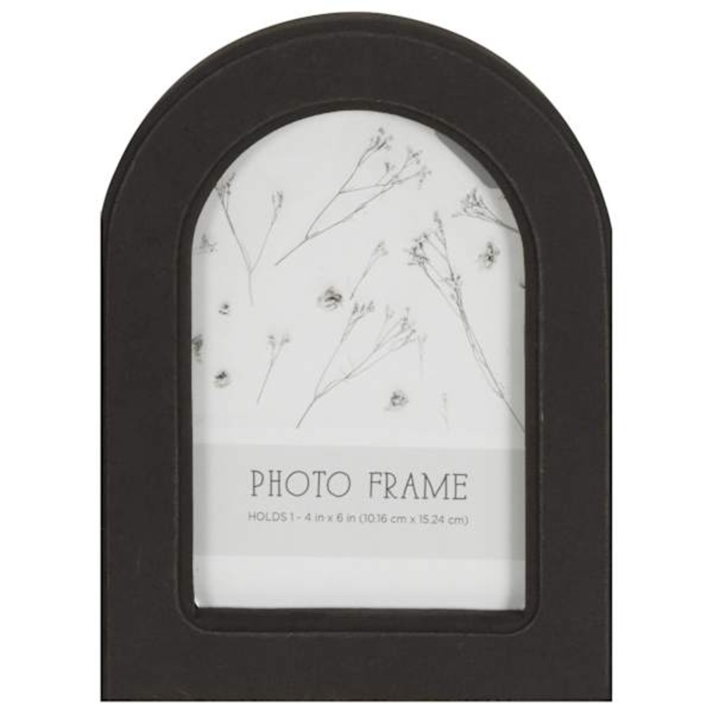 Black Arched Tabletop Picture Frame, 4×6
