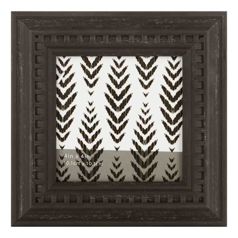 Black Beaded Tabletop Picture Frame, 4×4