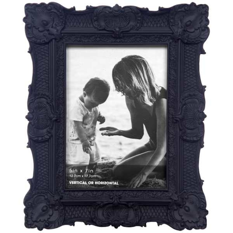 Black Ornate Tabletop Picture Frame, 5×7