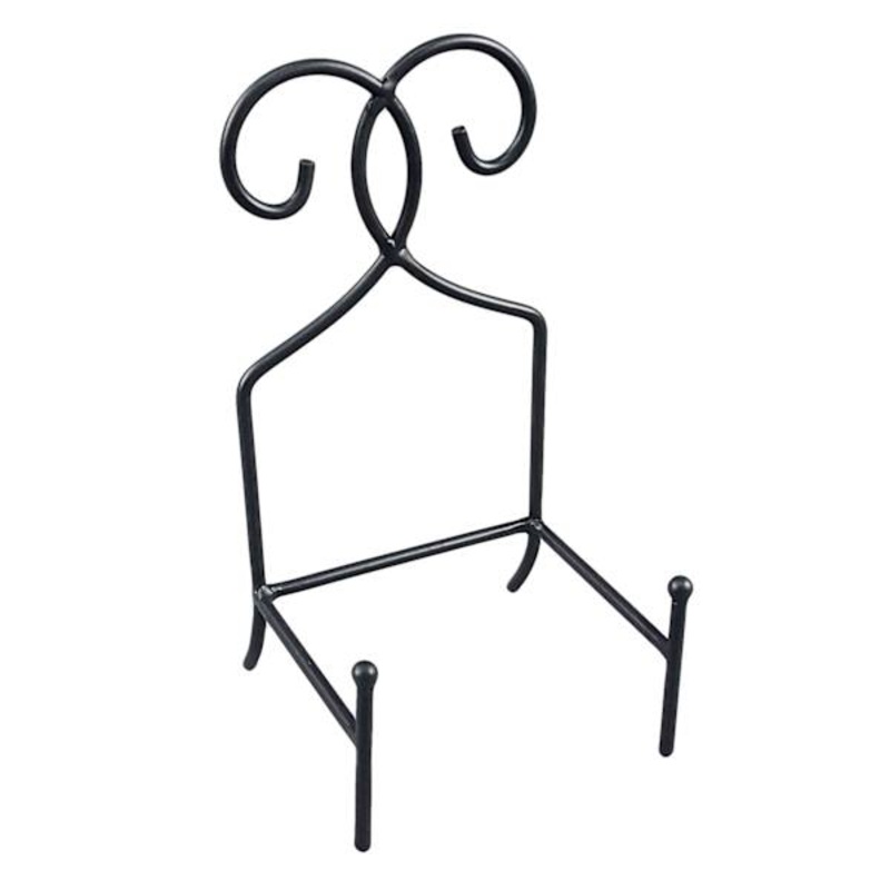 Black Square Metal Easel, 9″