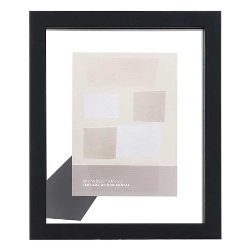 Black Tabletop Float Picture Frame, 8×10