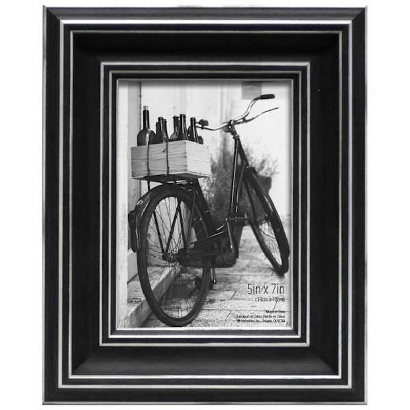 Black & Whitewash Tabletop Picture Frame, 5×7