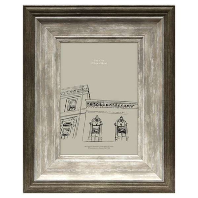 Cassandra Brown & Taupe Tabletop Picture Frame, 5×7