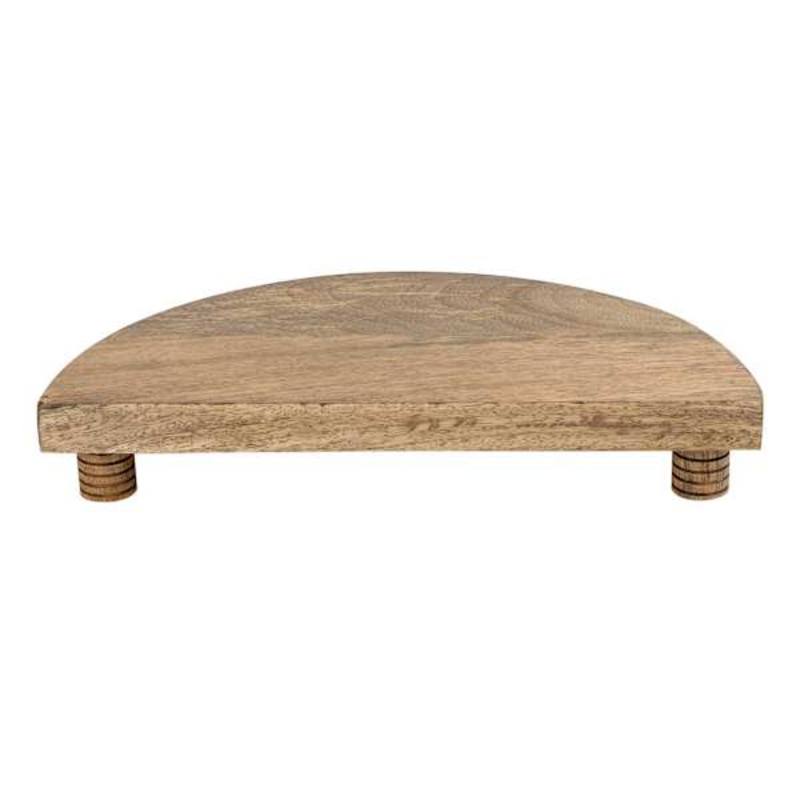 Natural Wooden Half Circle Riser, 14″