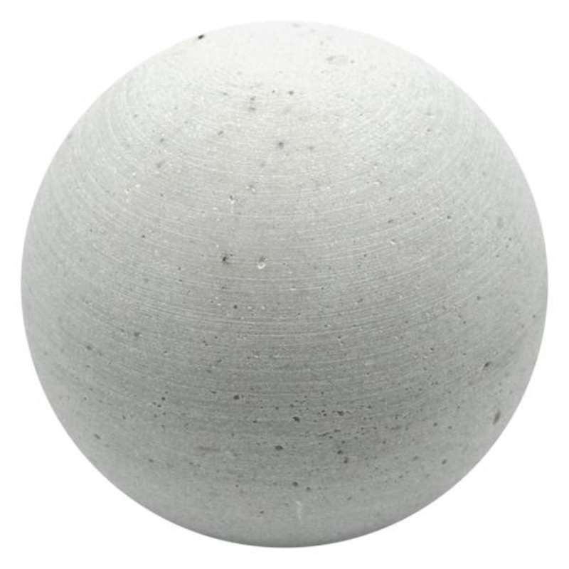White Cement-Look Sphere, 4″