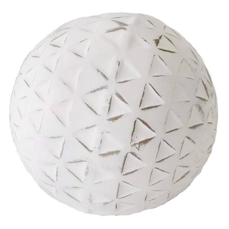 White Decorative Ball, 4″