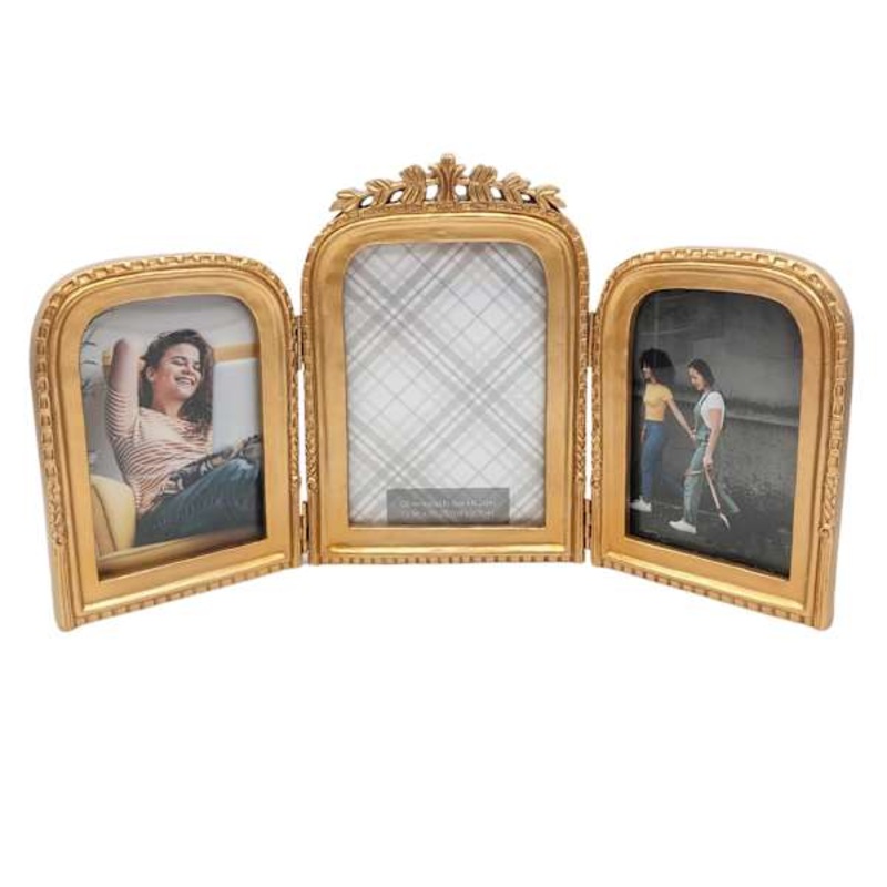 3-Opening Ornate Tabletop Picture Frame, 16×8