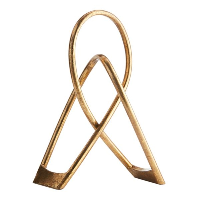 Abstract Gold Metal Decor, 16″