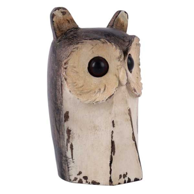 Baby Owl Figurine, 6.5″