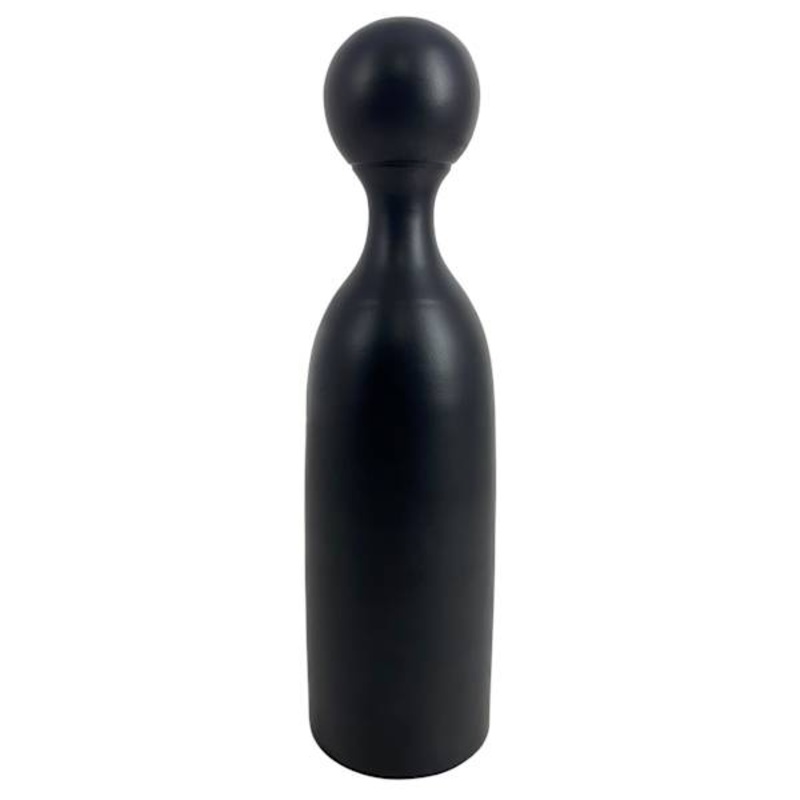 Black Abstract Bottle Table Decor, 11″