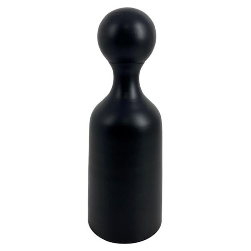 Black Abstract Bottle Table Decor, 9″